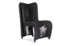 Phillips Collection Home Phillips Collection Seat Belt Dining Chair, High Back, Black/Black