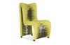 Phillips Collection Home Phillips Collection Seat Belt Dining Chair, High Back, Green/Black