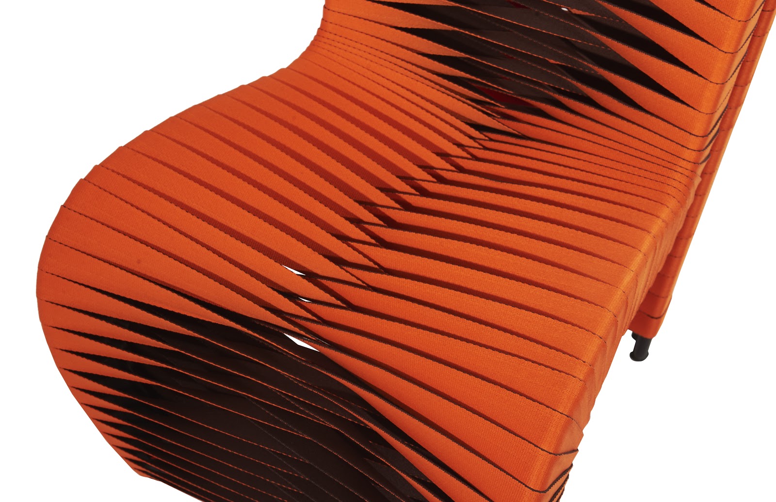 Phillips Collection Home Phillips Collection Seat Belt Dining Chair, Orange