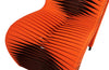 Phillips Collection Home Phillips Collection Seat Belt Dining Chair, Orange