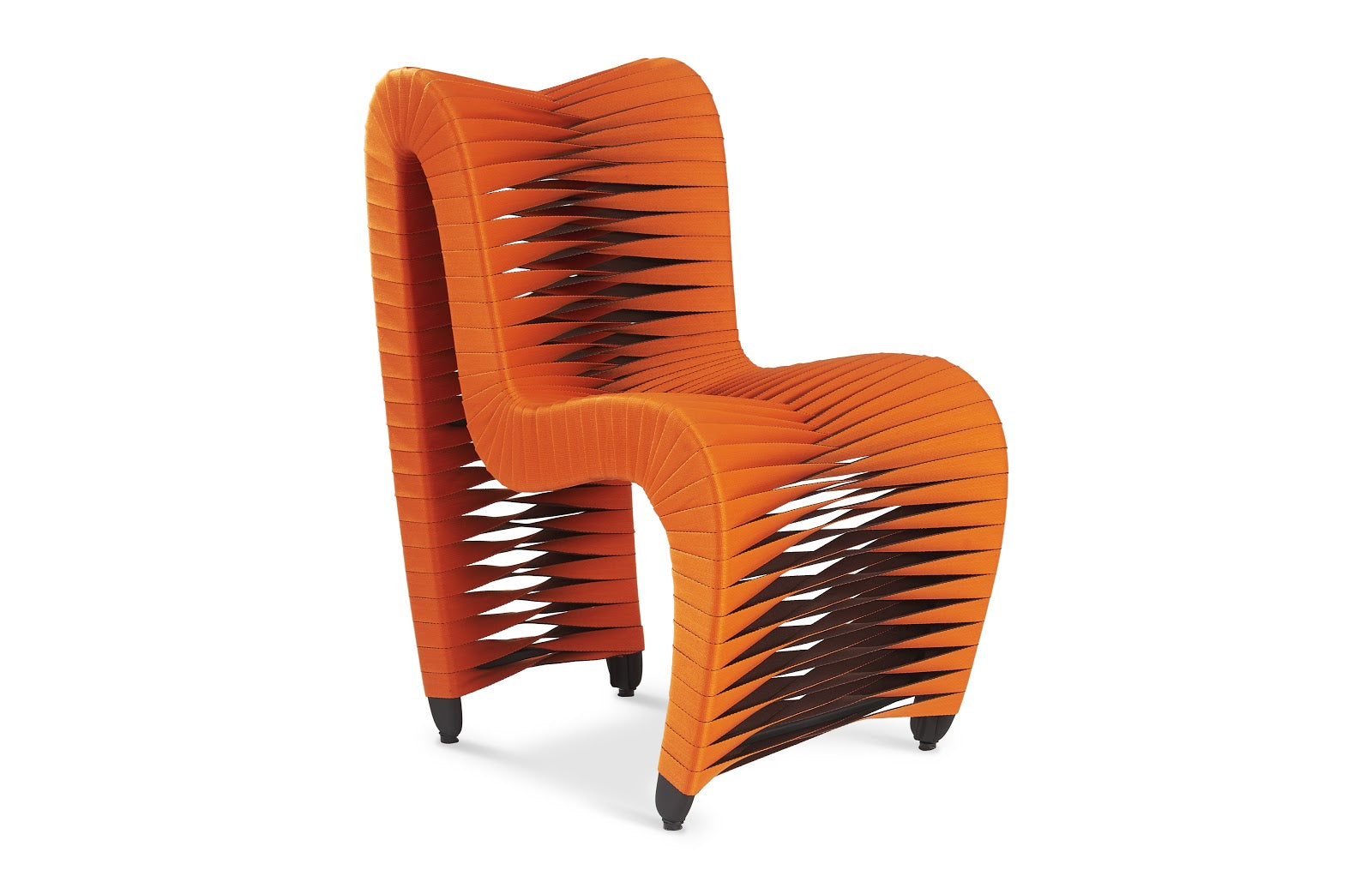 Phillips Collection Home Phillips Collection Seat Belt Dining Chair, Orange