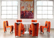 Phillips Collection Home Phillips Collection Seat Belt Dining Chair, Orange