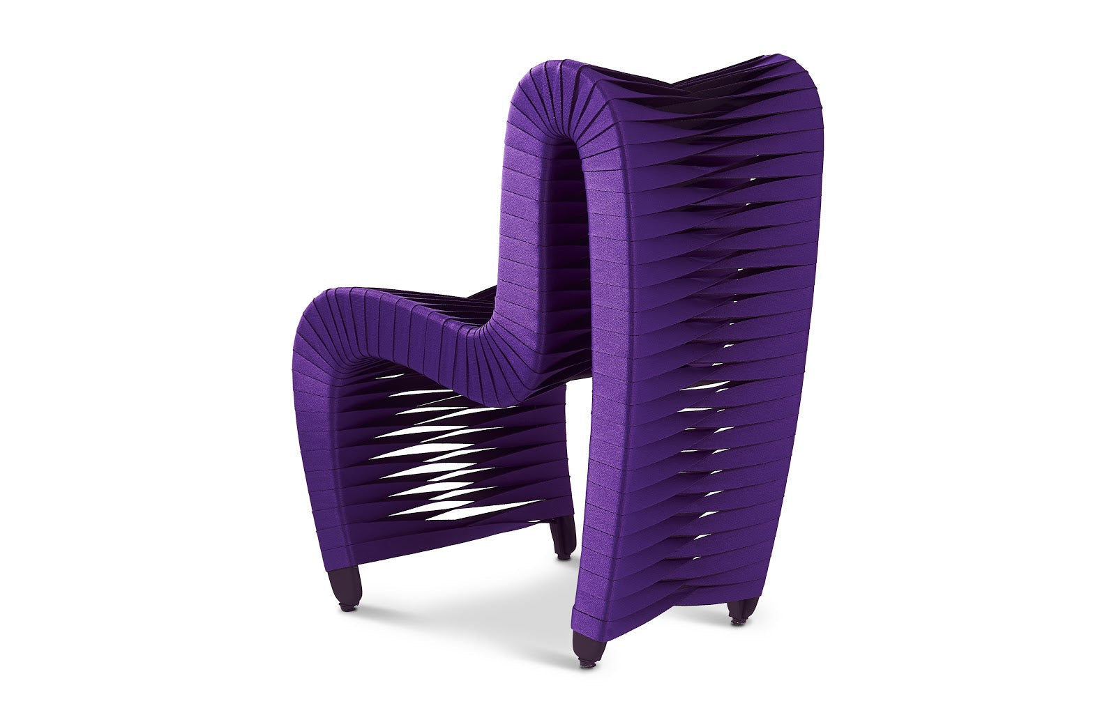 Phillips Collection Home Phillips Collection Seat Belt Dining Chair, Purple