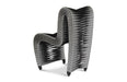 Phillips Collection Home Phillips Collection Seat Belt Dining Chair, Silver, Metallic