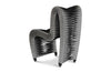 Phillips Collection Home Phillips Collection Seat Belt Dining Chair, Silver, Metallic
