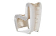 Phillips Collection Home Phillips Collection Seat Belt Dining Chair, White/Off-White