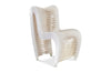 Phillips Collection Home Phillips Collection Seat Belt Dining Chair, White/Off-White