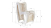 Phillips Collection Home Phillips Collection Seat Belt Dining Chair, White/Off-White