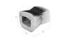 Phillips Collection Home Phillips Collection Seat Belt Ottoman, Gray/Black
