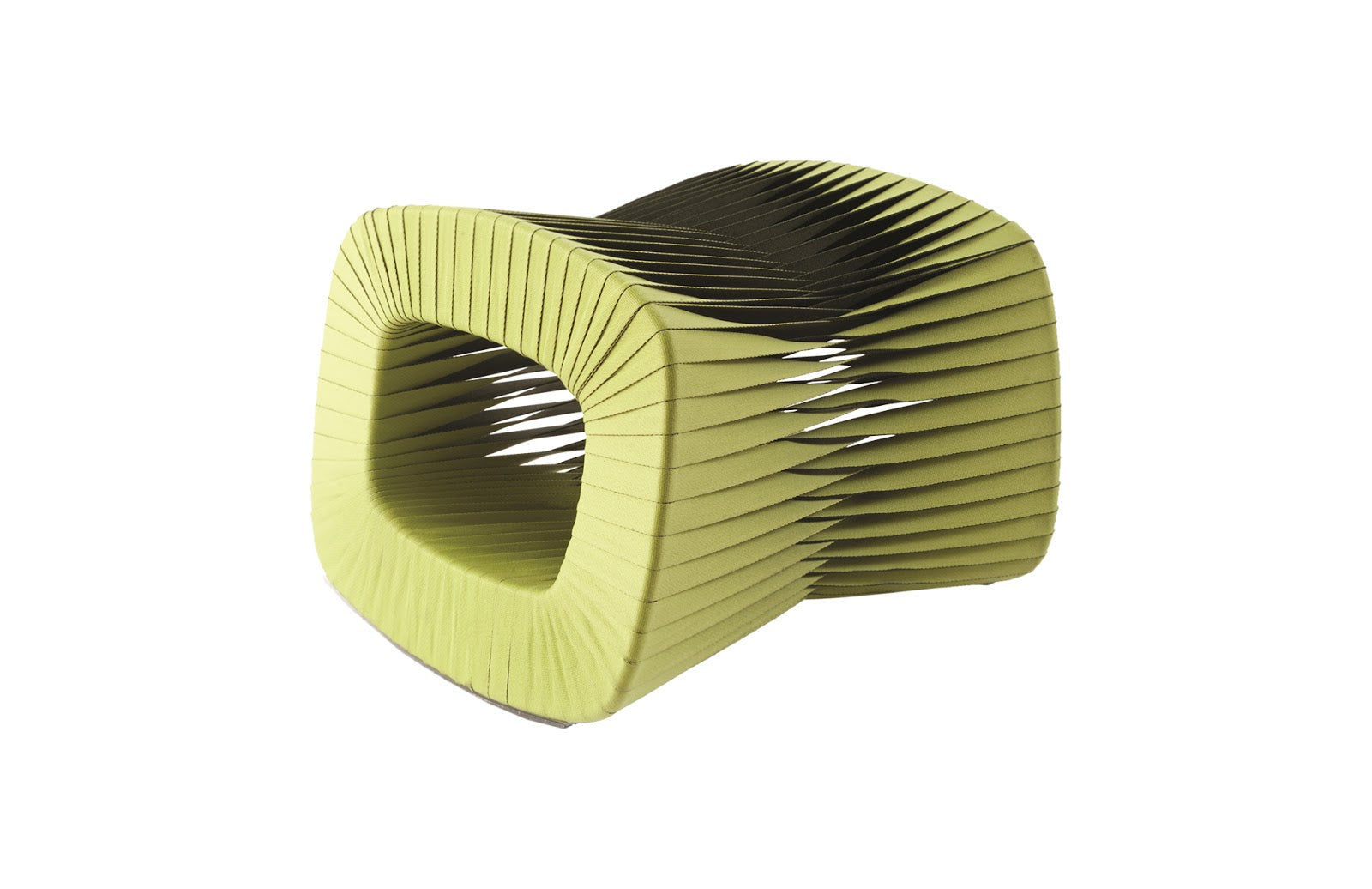 Phillips Collection Home Phillips Collection Seat Belt Ottoman, Green