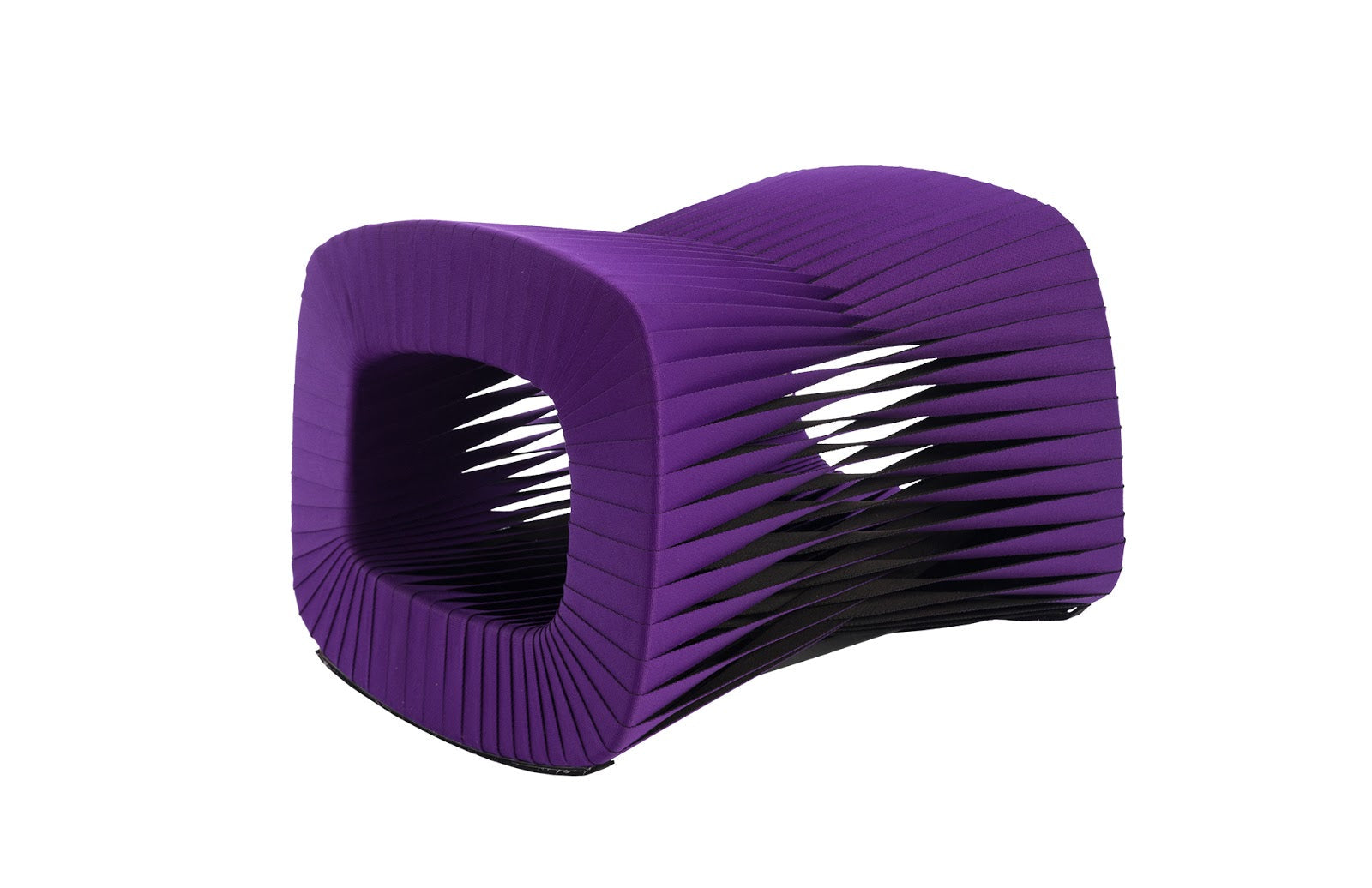 Phillips Collection Home Phillips Collection Seat Belt Ottoman, Purple
