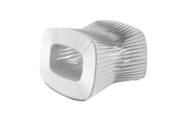 Phillips Collection Home Phillips Collection Seat Belt Ottoman, White