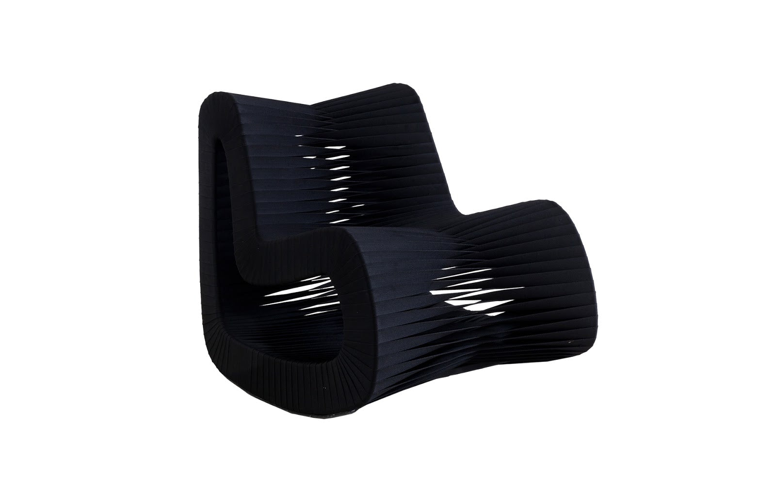Phillips Collection Home Oversized LTL - Rate to be Quoted Phillips Collection Seat Belt Rocking Chair, Black/Black