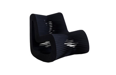 Phillips Collection Home Oversized LTL - Rate to be Quoted Phillips Collection Seat Belt Rocking Chair, Black/Black
