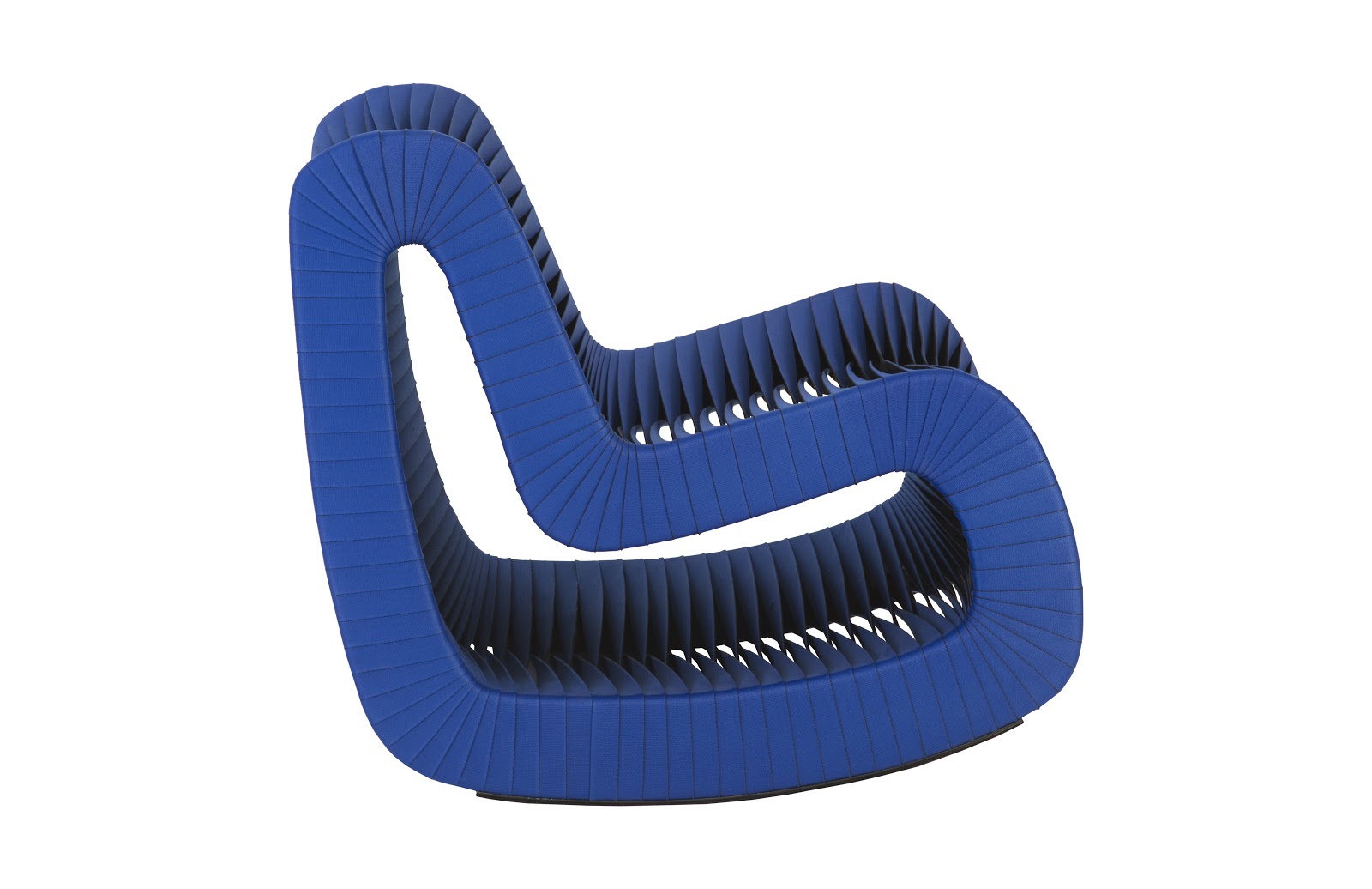 Phillips Collection Home Oversized LTL - Rate to be Quoted Phillips Collection Seat Belt Rocking Chair, Blue/Black