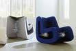 Phillips Collection Home Oversized LTL - Rate to be Quoted Phillips Collection Seat Belt Rocking Chair, Blue/Black