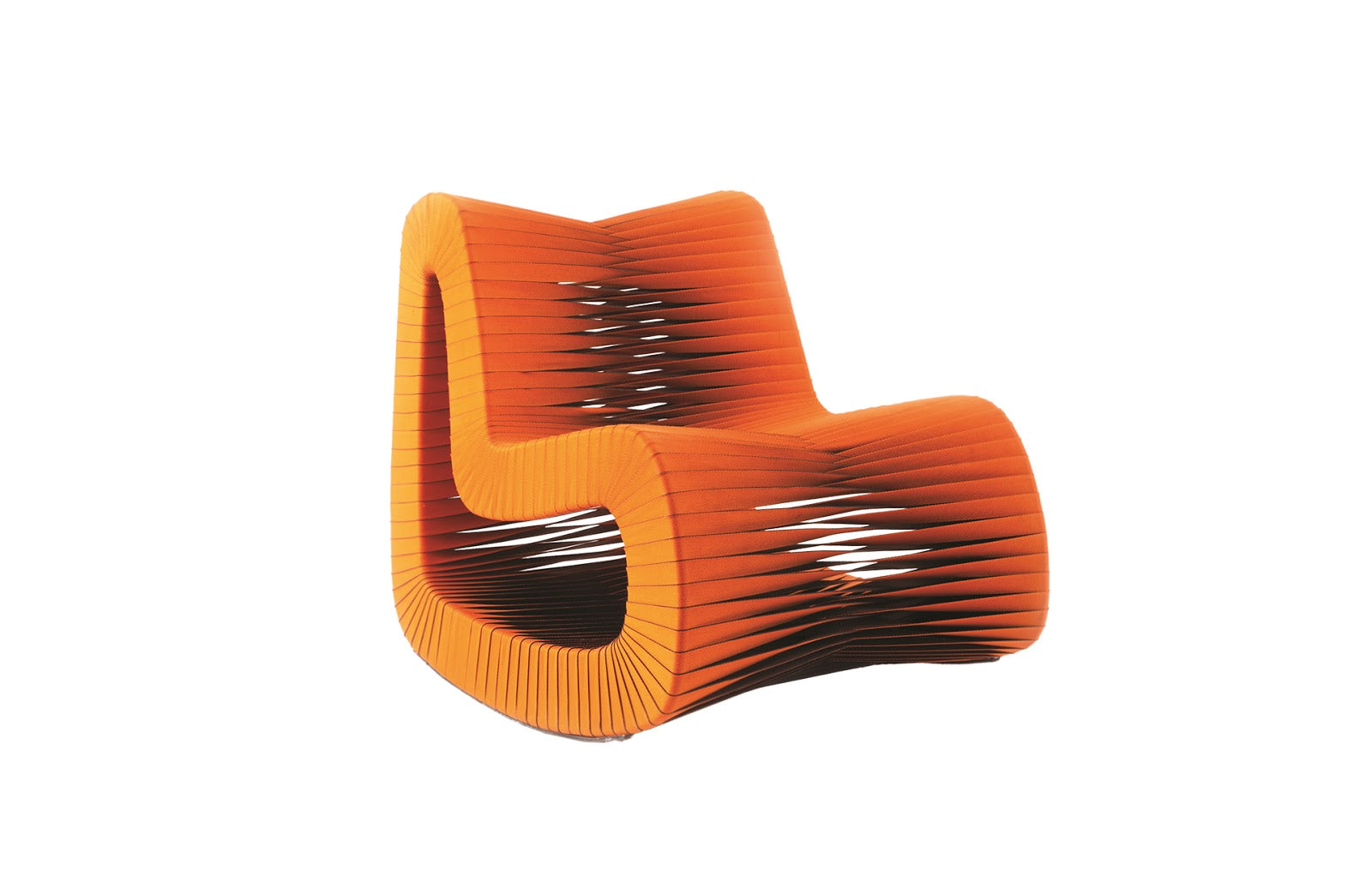 Phillips Collection Home Oversized LTL - Rate to be Quoted Phillips Collection Seat Belt Rocking Chair, Orange