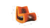 Phillips Collection Home Oversized LTL - Rate to be Quoted Phillips Collection Seat Belt Rocking Chair, Orange
