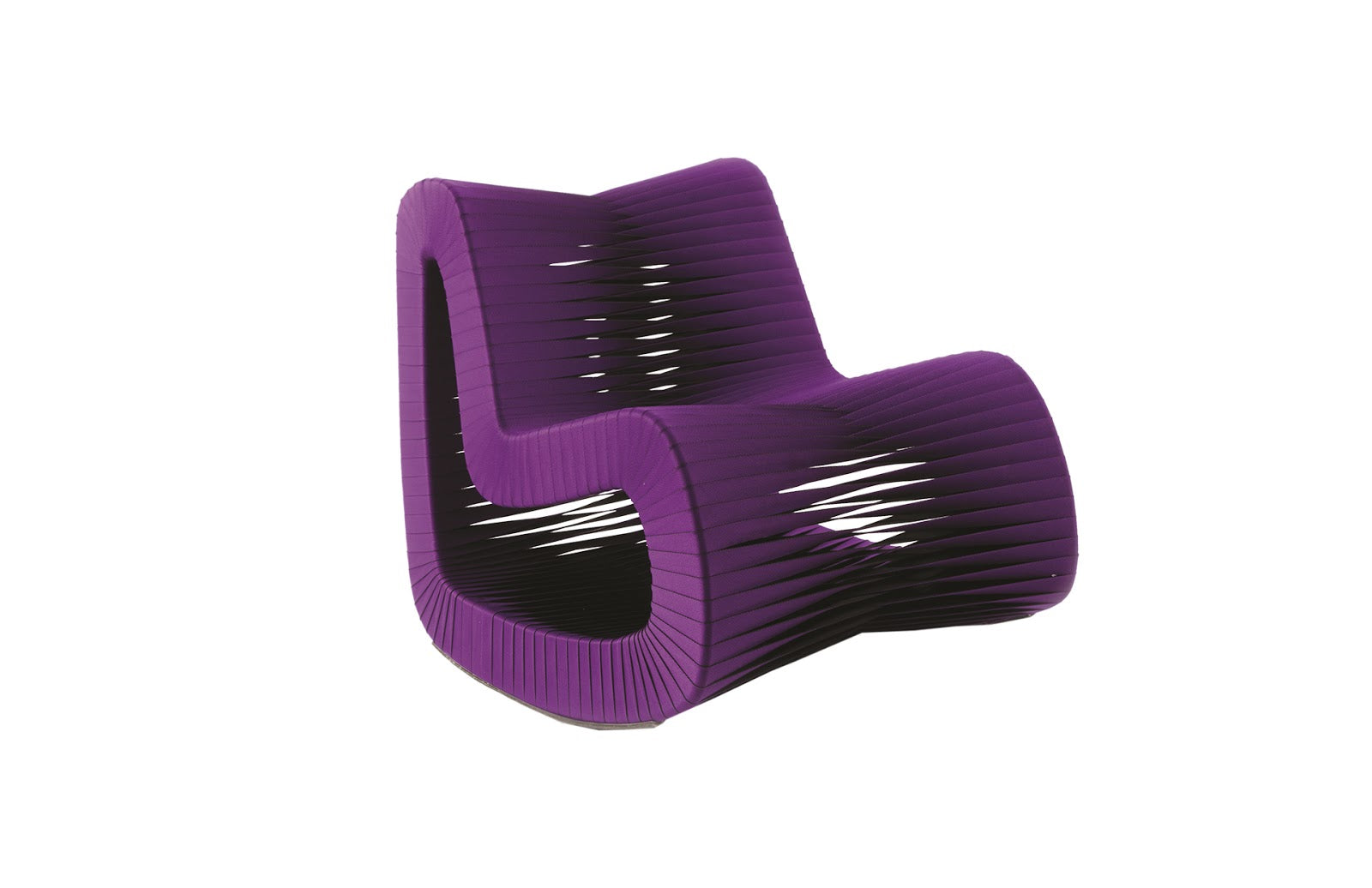 Phillips Collection Home Oversized LTL - Rate to be Quoted Phillips Collection Seat Belt Rocking Chair, Purple