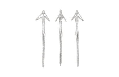 Phillips Collection Home Phillips Collection See,Hear,Speak no Evil Set of 3 Silver Leaf, Silver Leaf, Set Of 3