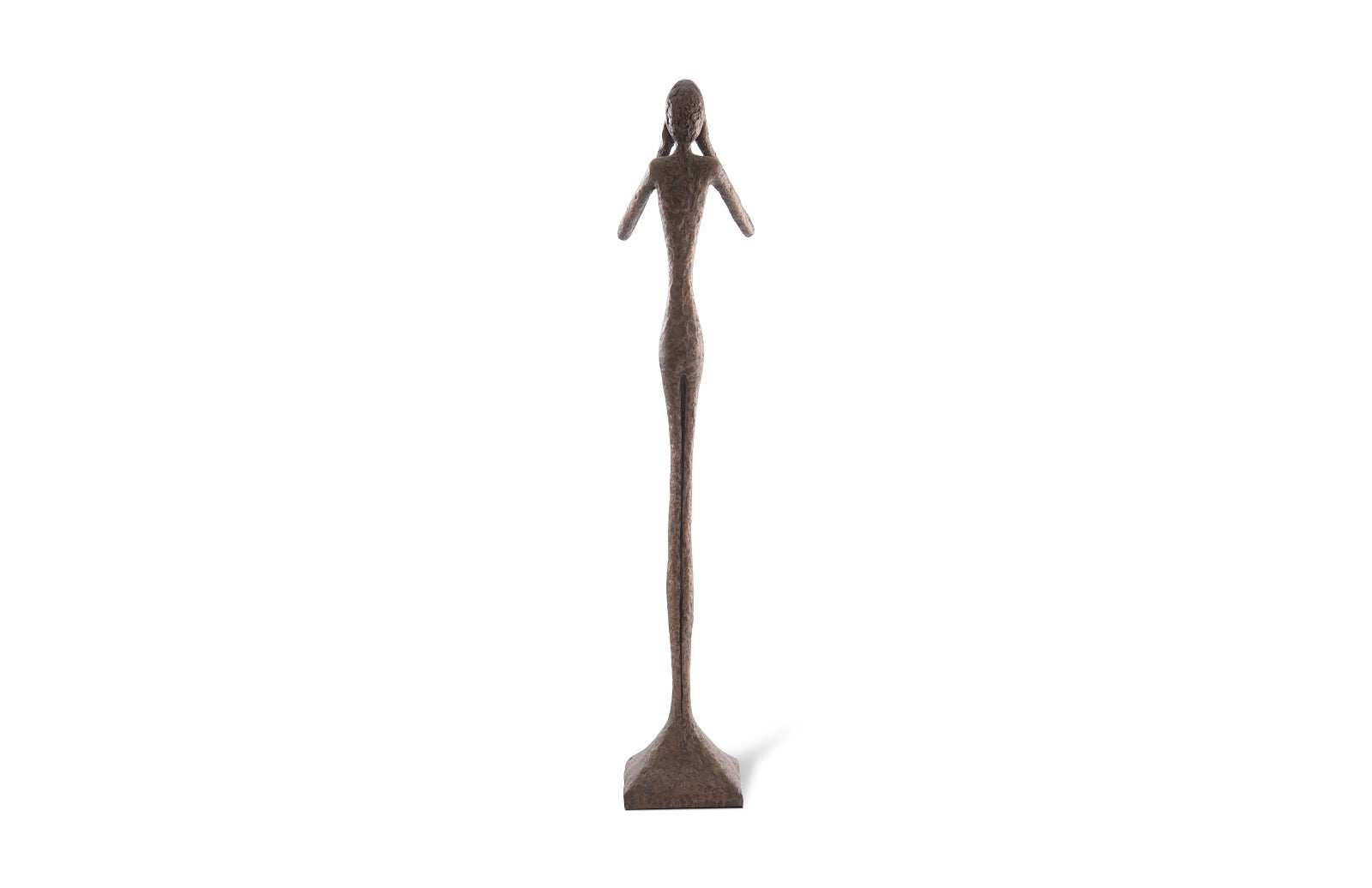 Phillips Collection Home Oversized LTL - Rate to be Quoted Phillips Collection See No Evil Slender Sculpture, Large, Resin, Bronze Finish