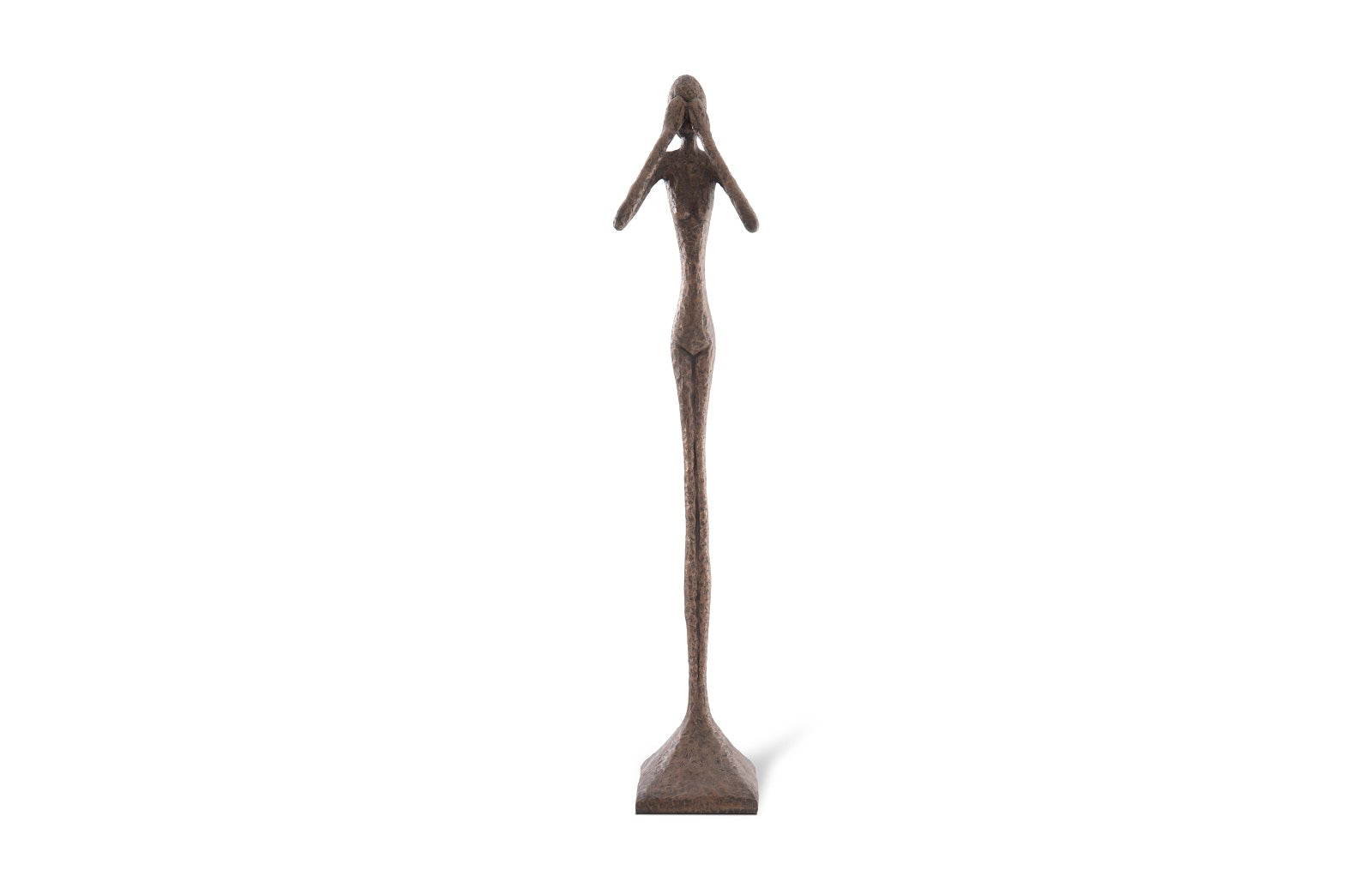 Phillips Collection Home Oversized LTL - Rate to be Quoted Phillips Collection See No Evil Slender Sculpture, Large, Resin, Bronze Finish