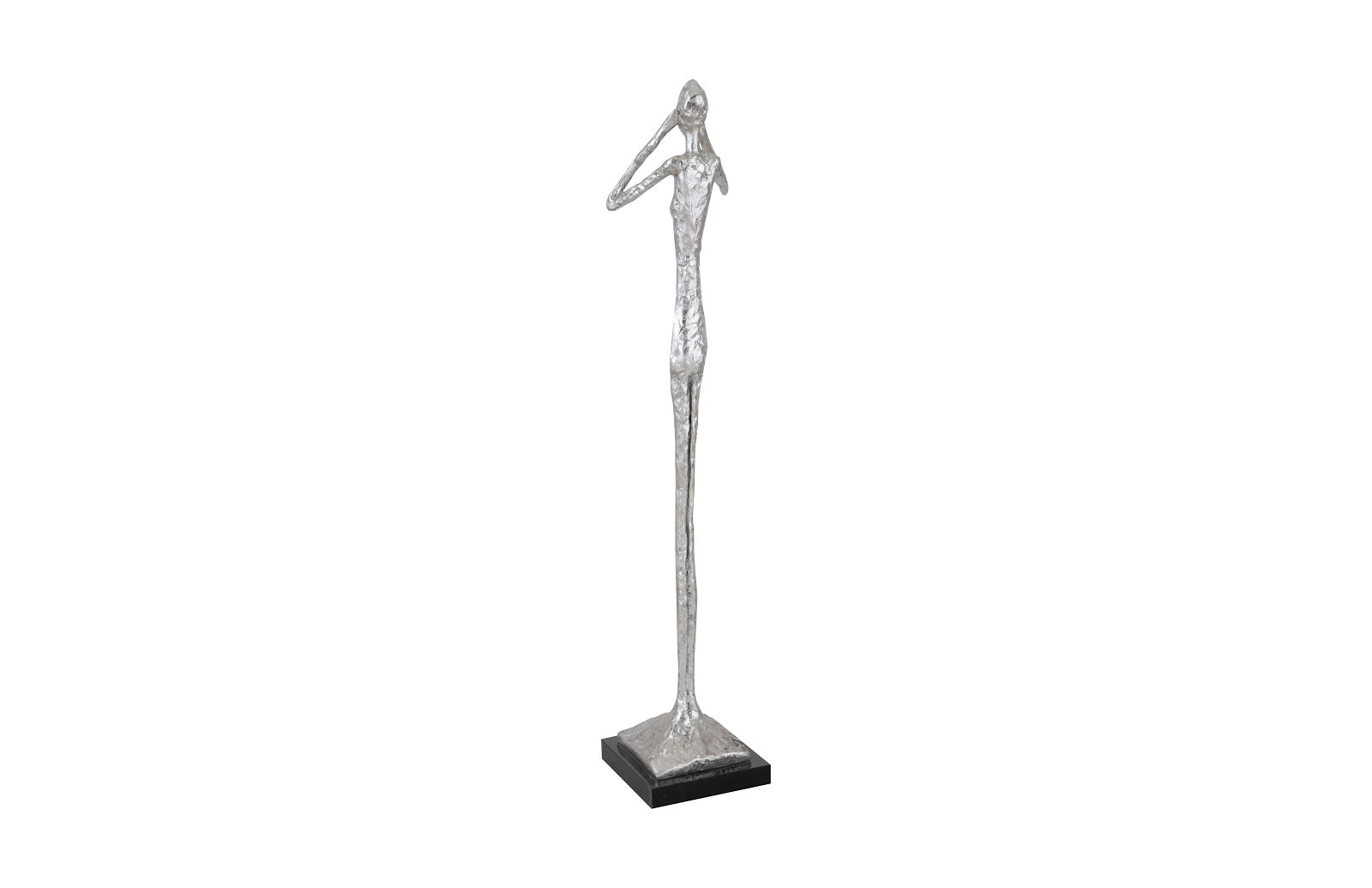 Phillips Collection Home Phillips Collection See No Evil Slender Sculpture, Small, Resin, Silver Leaf