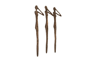 Phillips Collection Home Phillips Collection See, Speak, Hear No Evil Wall Art, Resin, Bronze, Set Of 3