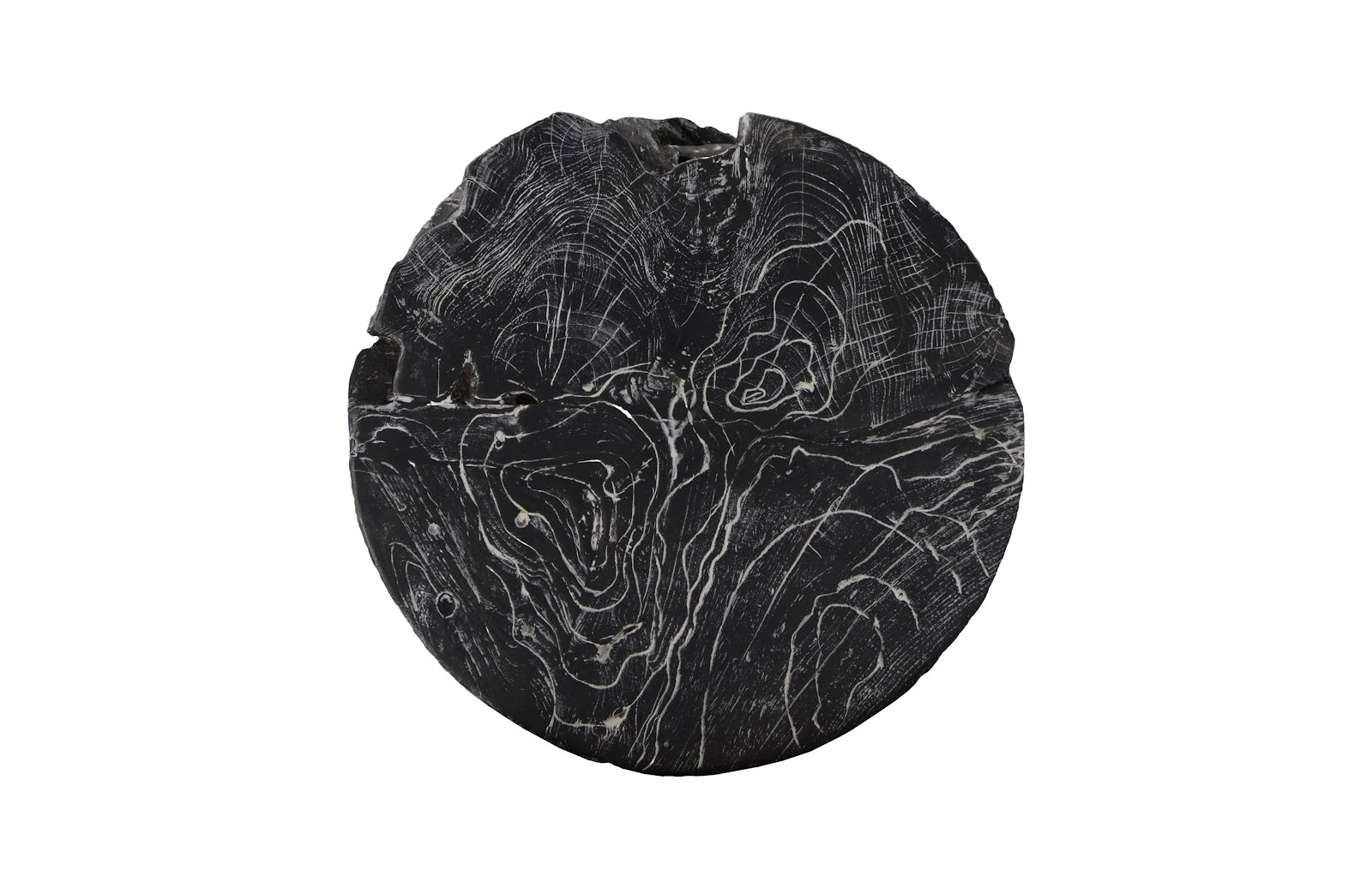 Phillips Collection Home Oversized LTL - Rate to be Quoted Phillips Collection Side Table Black Wash, Round