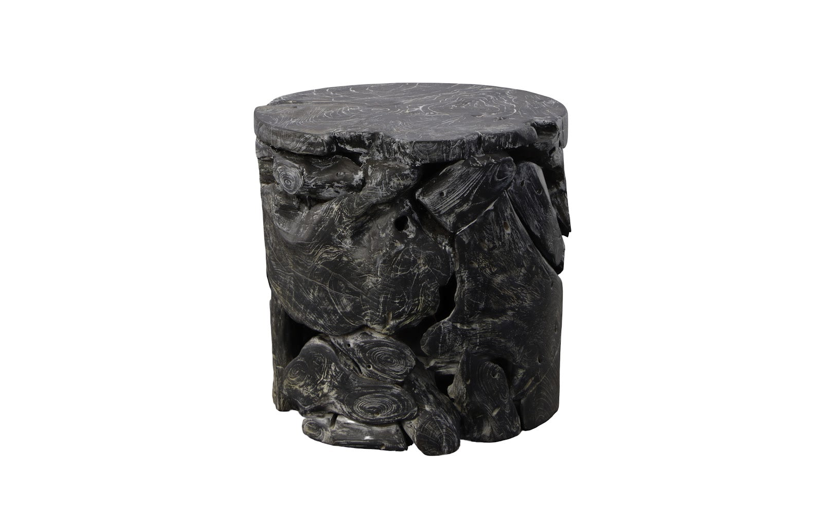 Phillips Collection Home Oversized LTL - Rate to be Quoted Phillips Collection Side Table Black Wash, Round