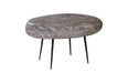 Phillips Collection Home Phillips Collection Skipping Stone Side Table, Gray Stone, Forged Legs