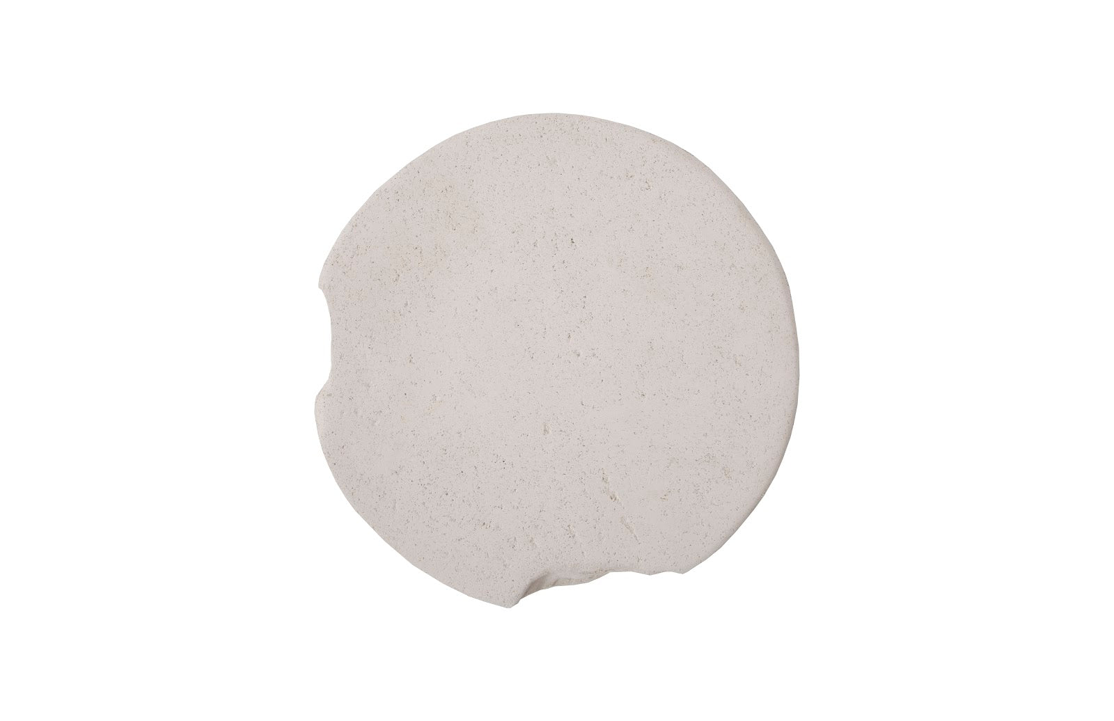 Phillips Collection Home Phillips Collection Slice Stool, Round, White Stone