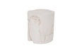 Phillips Collection Home Phillips Collection Slice Stool, Round, White Stone