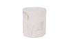 Phillips Collection Home Phillips Collection Slice Stool, Round, White Stone