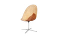 Phillips Collection Home Oversized LTL - Rate to be Quoted Phillips Collection Smoothed Swivel Chair, Chamcha Wood, Stainless Steel Base