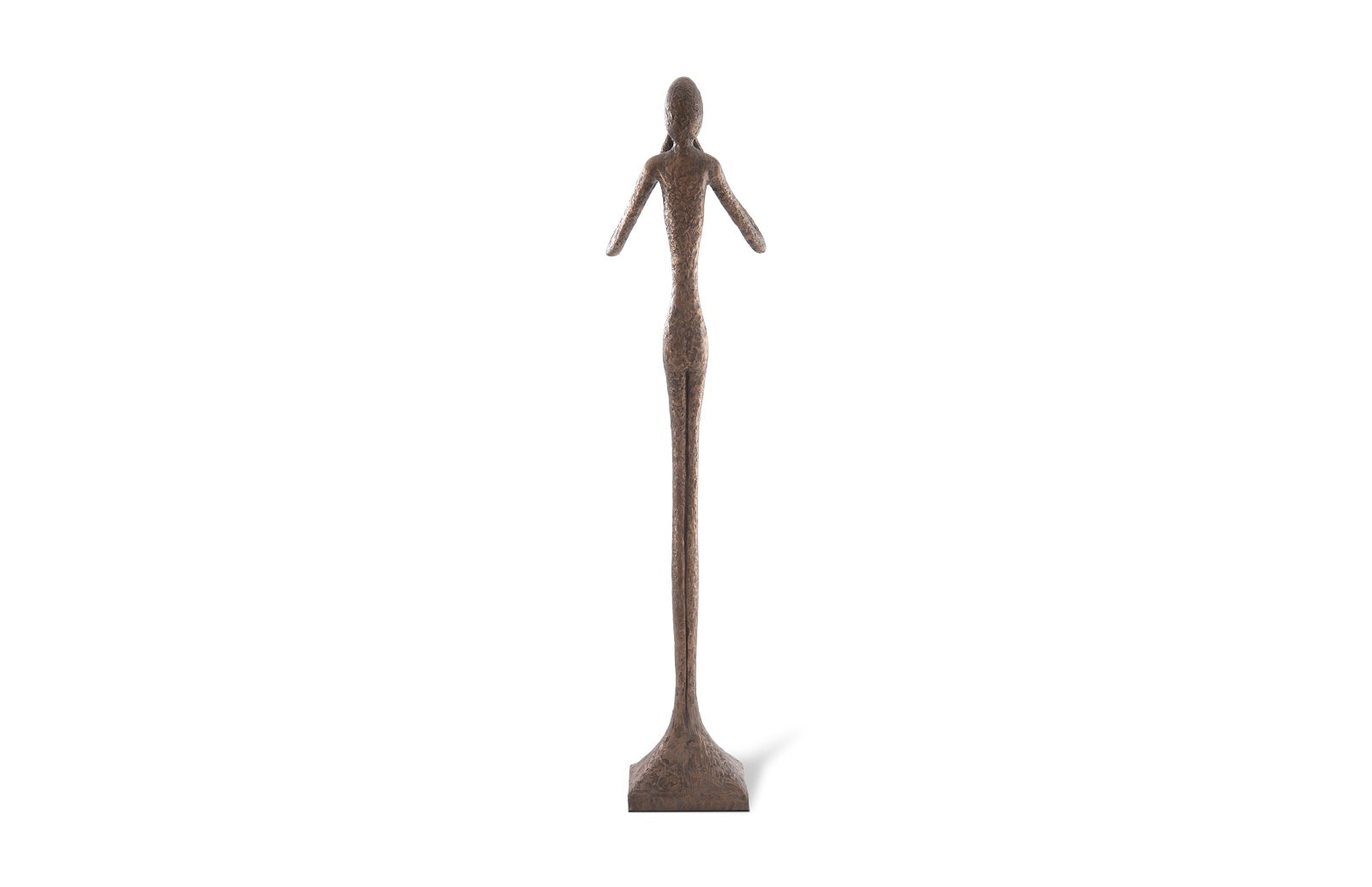 Phillips Collection Home Oversized LTL - Rate to be Quoted Phillips Collection Speak No Evil Slender Sculpture, Large, Resin, Bronze Finish