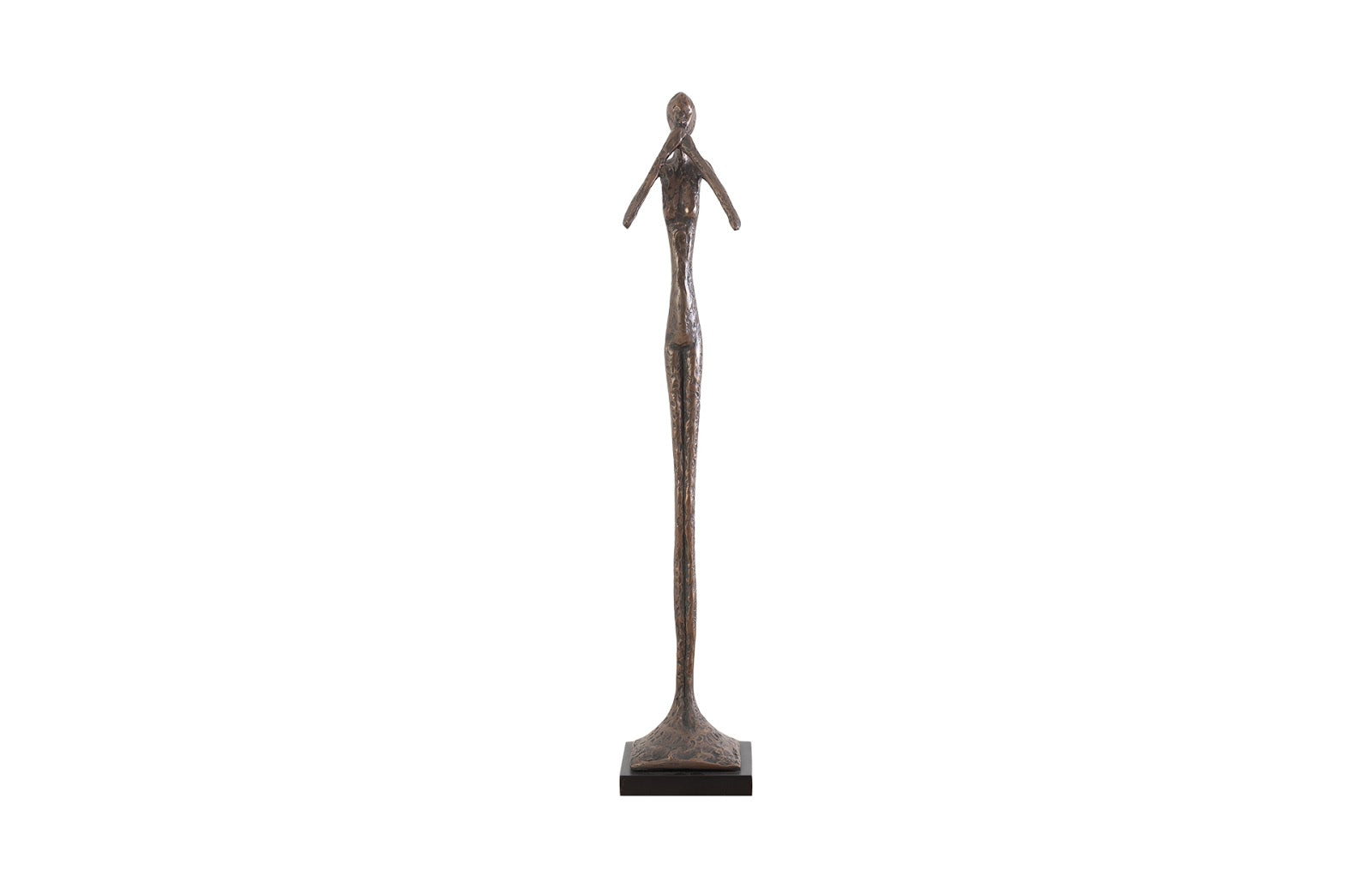 Phillips Collection Home Phillips Collection Speak No Evil Slender Sculpture, Small, Resin, Bronze Finish