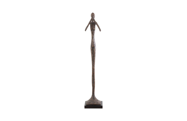 Phillips Collection Home Phillips Collection Speak No Evil Slender Sculpture, Small, Resin, Bronze Finish