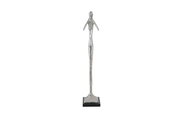 Phillips Collection Home Phillips Collection Speak No Evil Slender Sculpture, Small, Resin, Silver Leaf