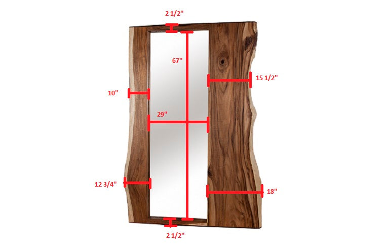 Phillips Collection Home Oversized LTL - Rate to be Quoted Phillips Collection Split Slab Mirror