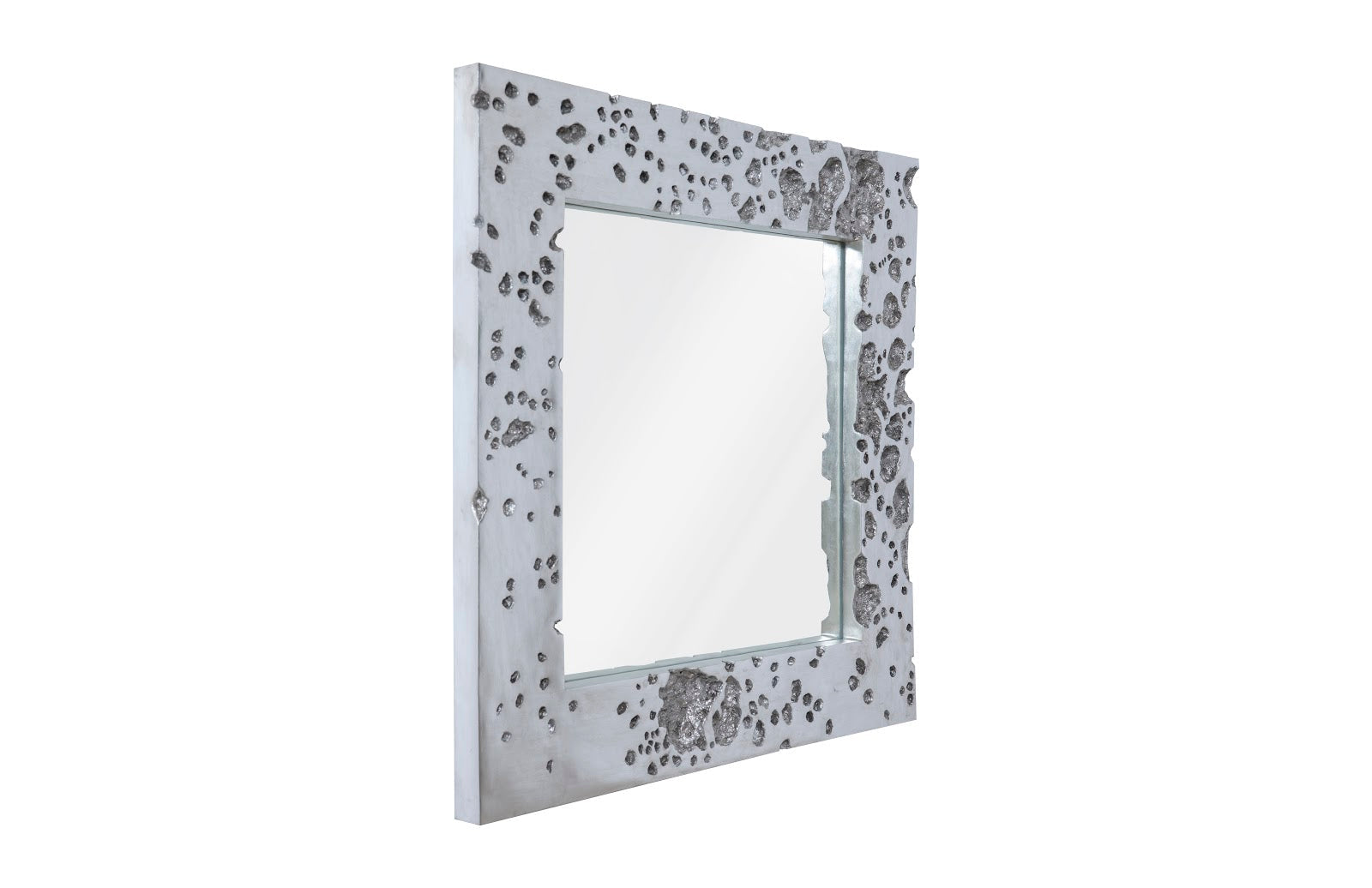 Phillips Collection Home Oversized LTL - Rate to be Quoted Phillips Collection Splotch Mirror, Silver Leaf