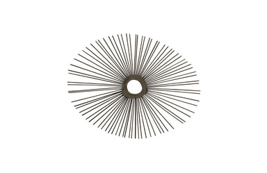 Phillips Collection Home Oversized LTL - Rate to be Quoted Phillips Collection Spoke Mirror, Burnt, Round