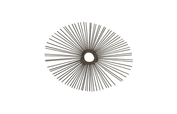 Phillips Collection Home Oversized LTL - Rate to be Quoted Phillips Collection Spoke Mirror, Burnt, Round