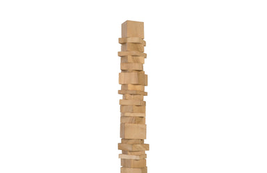 Phillips Collection Home Oversized LTL - Rate to be Quoted Phillips Collection Stacked Wood Floor Sculptures, Bleached, Set of 3