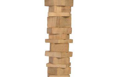 Phillips Collection Home Oversized LTL - Rate to be Quoted Phillips Collection Stacked Wood Floor Sculptures, Bleached, Set of 3