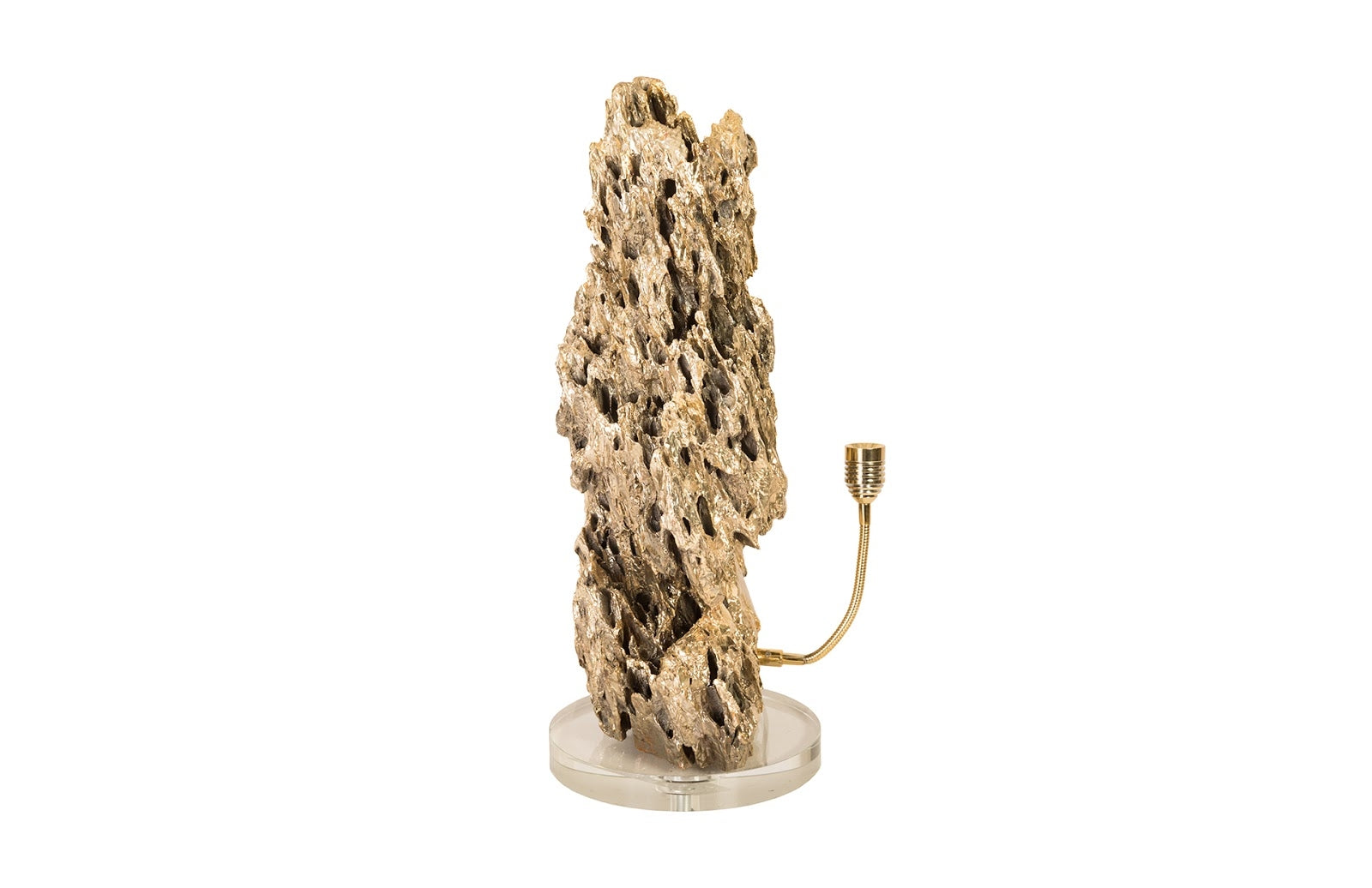 Phillips Collection Home Phillips Collection Stalagmite Lamp Polished Brass, MD, Glass Base, Assorted Size and Shape