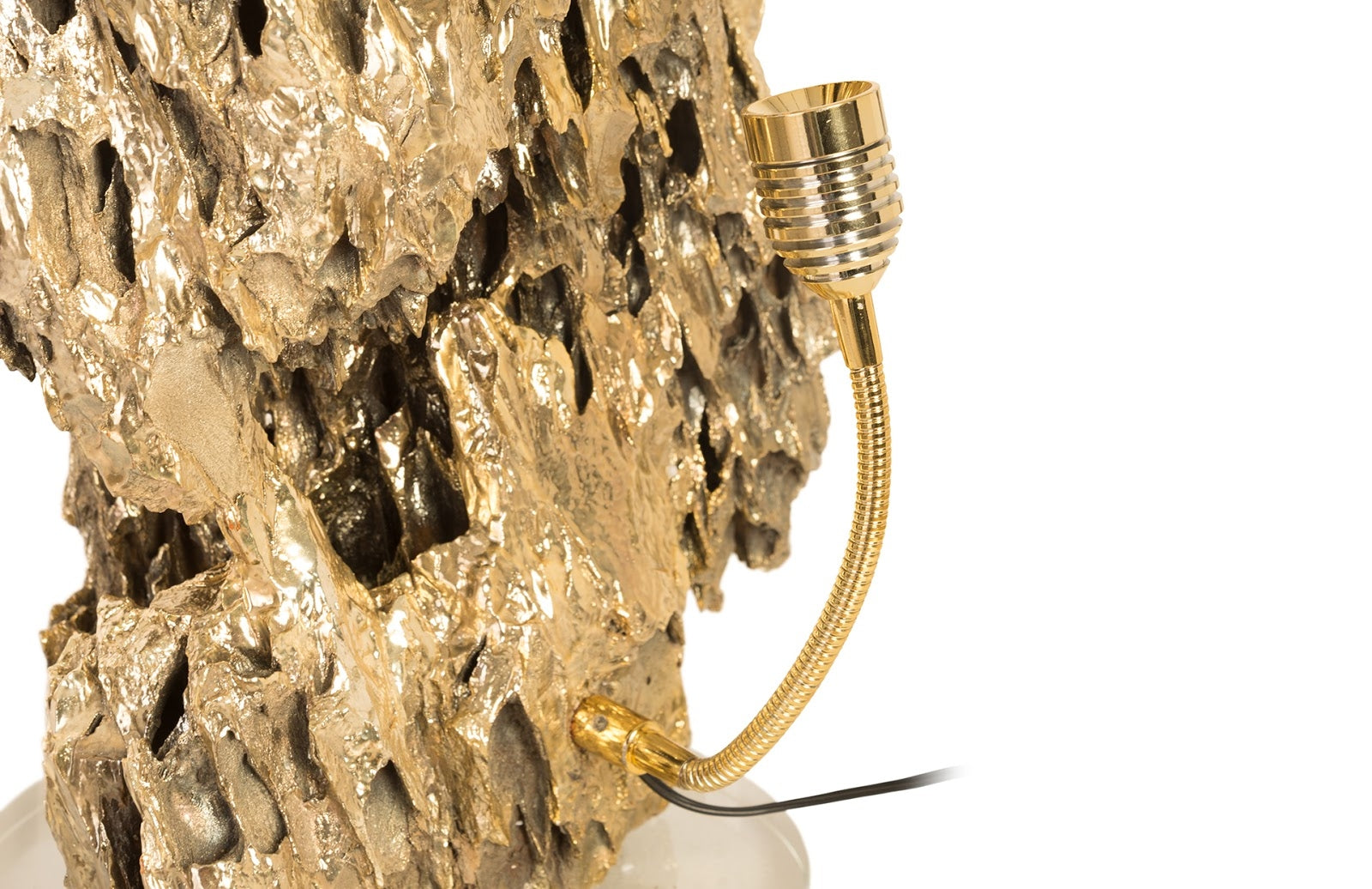 Phillips Collection Home Phillips Collection Stalagmite Lamp Polished Brass, MD, Glass Base, Assorted Size and Shape