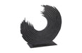 Phillips Collection Home Phillips Collection Swoop Tabletop Sculpture, Black Wood, Small