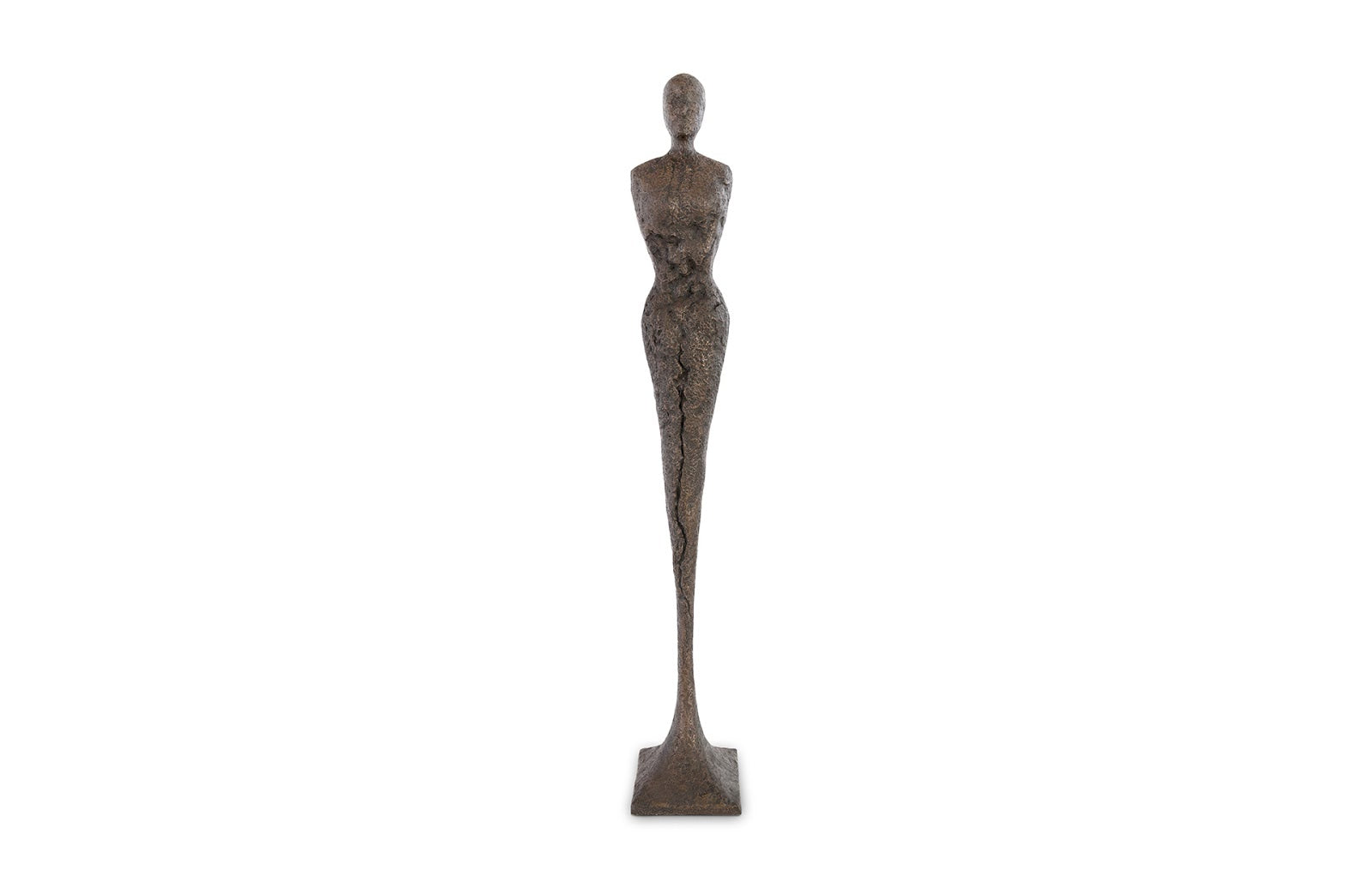 Phillips Collection Home Oversized LTL - Rate to be Quoted Phillips Collection Tall Chiseled Female Sculpture, Resin, Bronze Finish