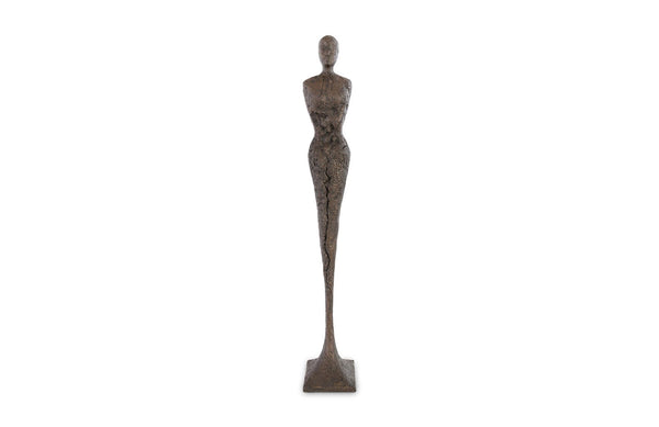 Phillips Collection Home Oversized LTL - Rate to be Quoted Phillips Collection Tall Chiseled Female Sculpture, Resin, Bronze Finish